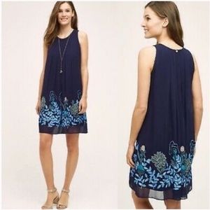 Anthropologie Woodvine Swing Dress